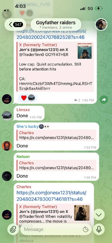 C-REX coordinated organic engagement campaign proof